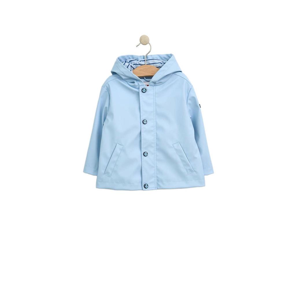 NEW BATELA unisex kids baby nautical raincoat in sky blue